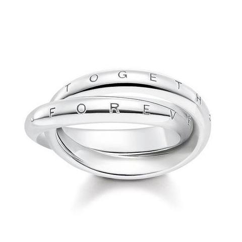 Thomas Sabo Glam and Soul Sterling Silver Together Forever Ring D - 56