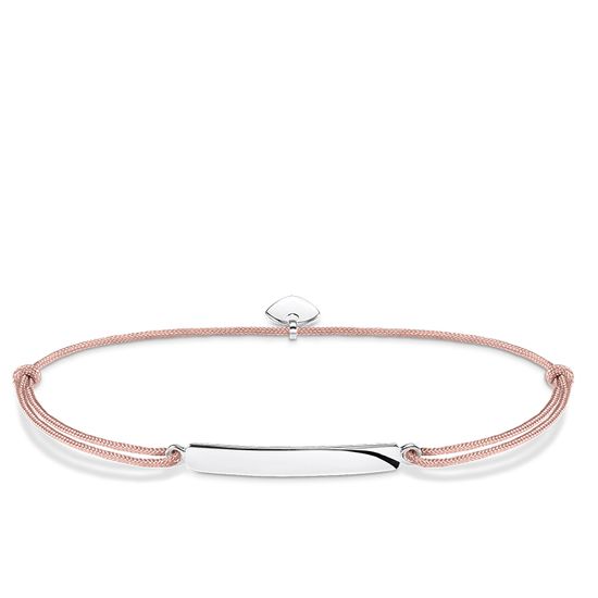Thomas Sabo Little Secrets Sterling Silver Pink Bar Bracelet - Silver