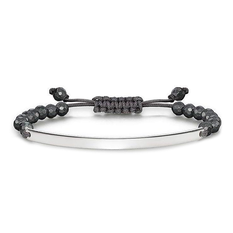 Thomas Sabo Love Bridge Sterling Silver Heamatite Bracelet D - Silver