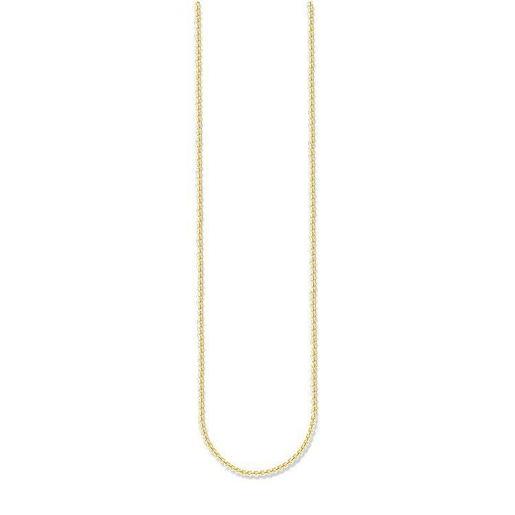 Thomas Sabo Glam And Soul Yellow Gold Venezia Chain 50cm D - Silver