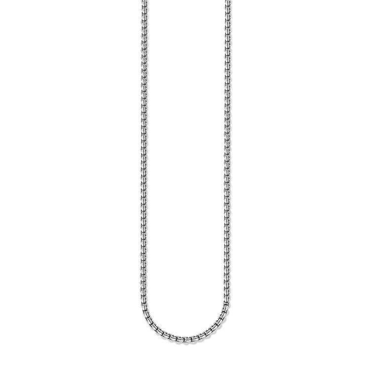 Thomas Sabo Rebel At Heart Oxidised Sterling Silver Venezia Chain - 80cm