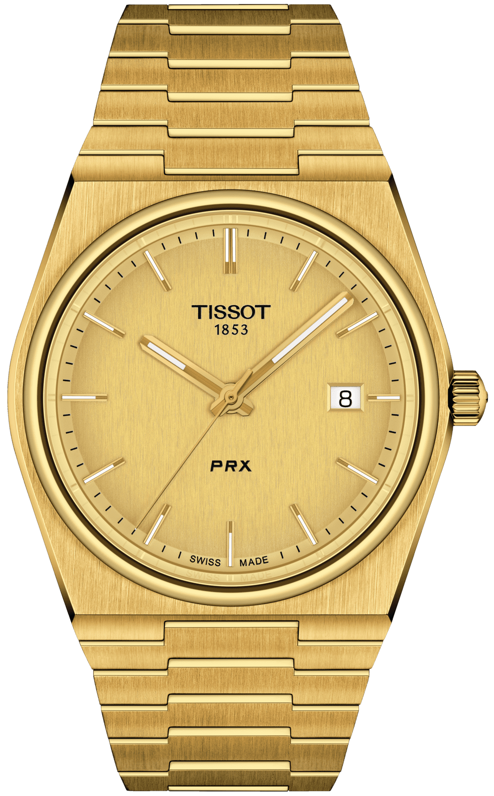 Tissot Watch PRX Quartz Mens - Gold