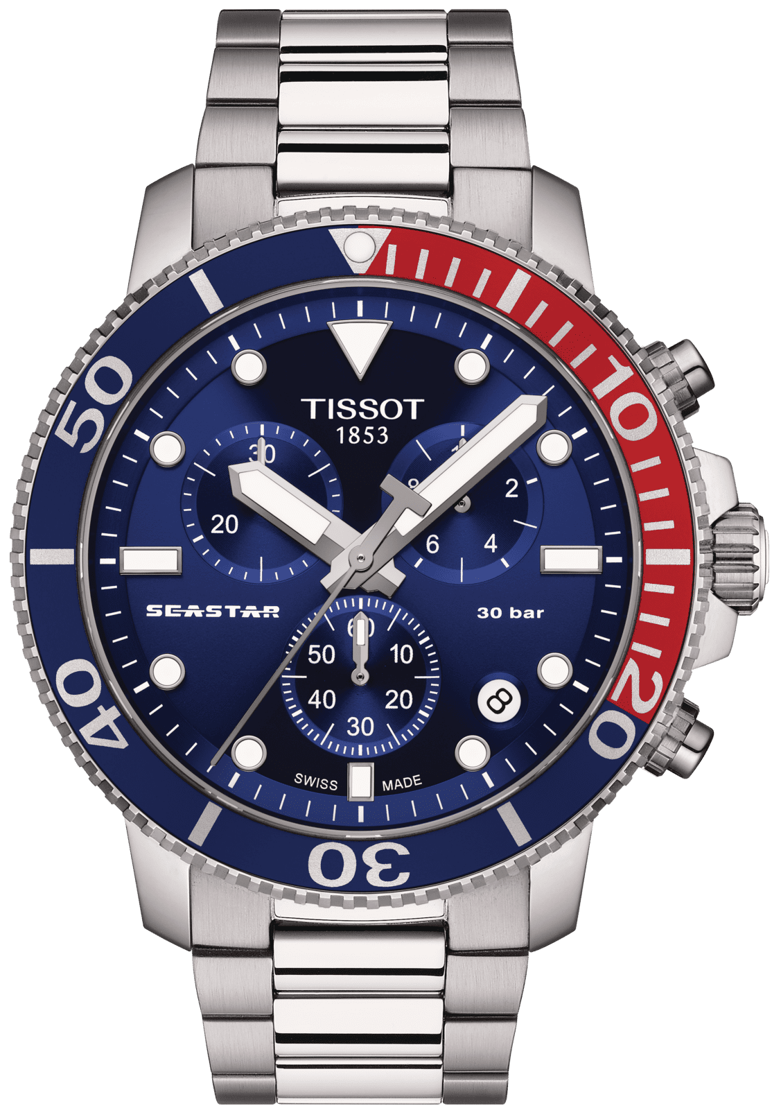 Tissot Watch Seastar 1000 Chronograph Quartz Blue - Blue