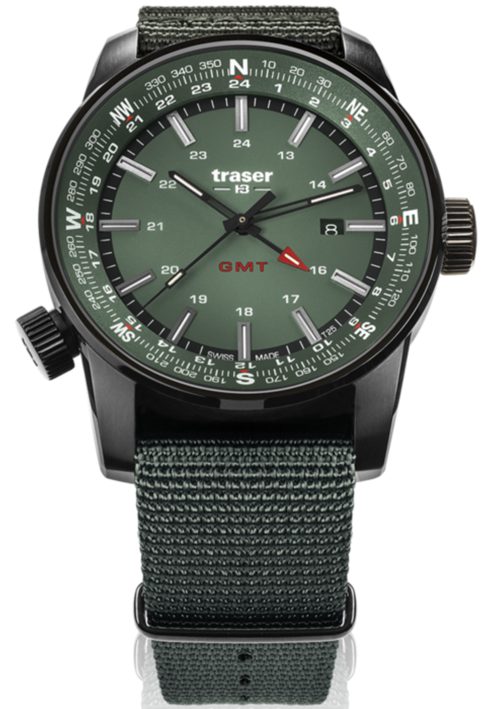 Traser H3 Watch P68 Pathfinder GMT Green - Green