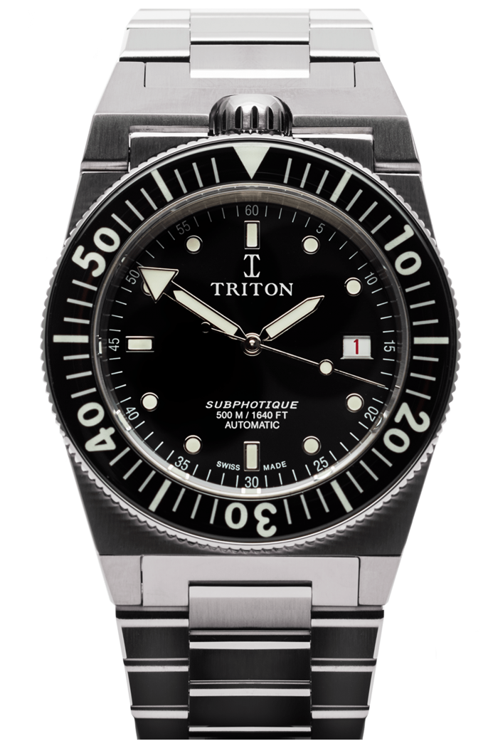 Triton Watch Subphotique Classic Black TR-01 - Black