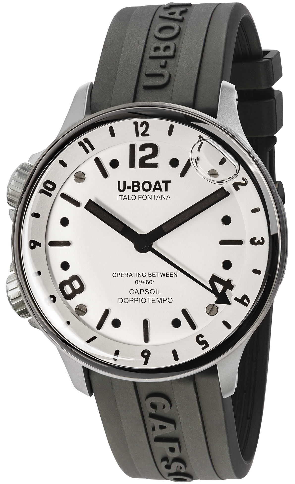 U-Boat Watch Capsoil Doppiotempo 45 SS White