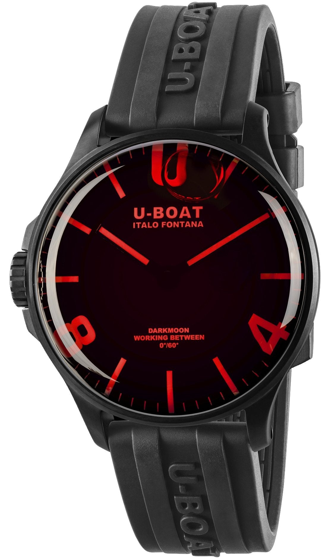 U-Boat Watch Darkmoon 44 Red Glass PVD