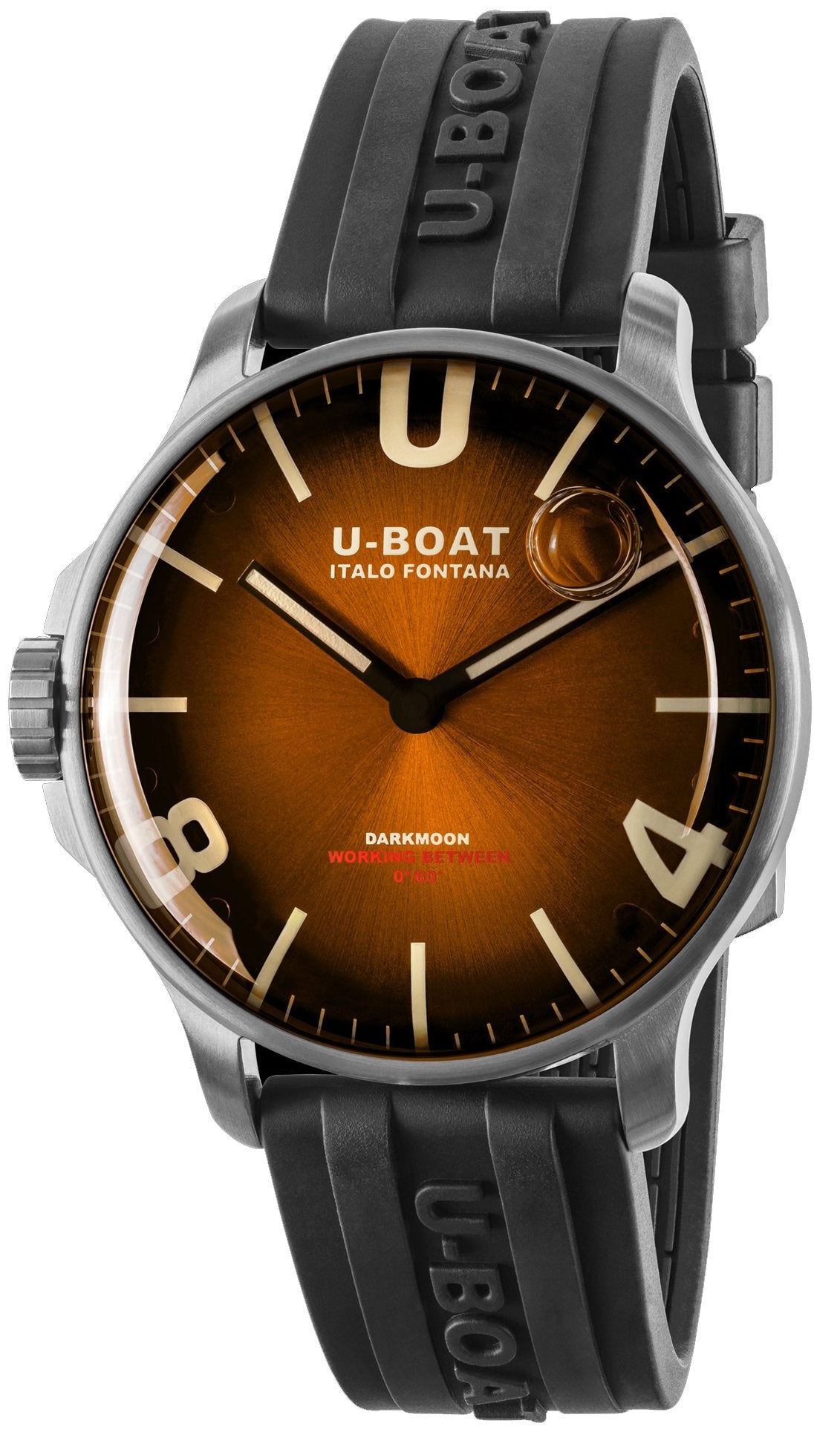 U-Boat Watch Darkmoon 44 Elegant Brown SS - Brown
