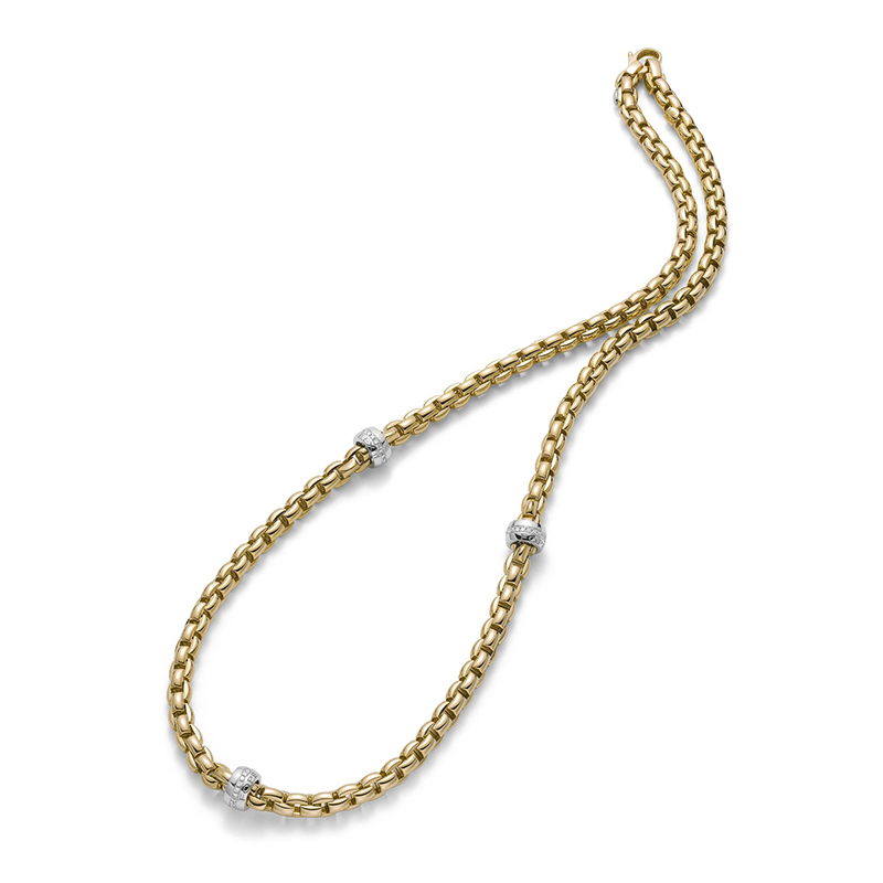 Fope Eka 18ct Yellow Gold 0.53ct Diamond Necklace