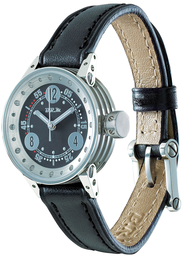 B.R.M. Watch V5-25-GTN Grey Hands - Black