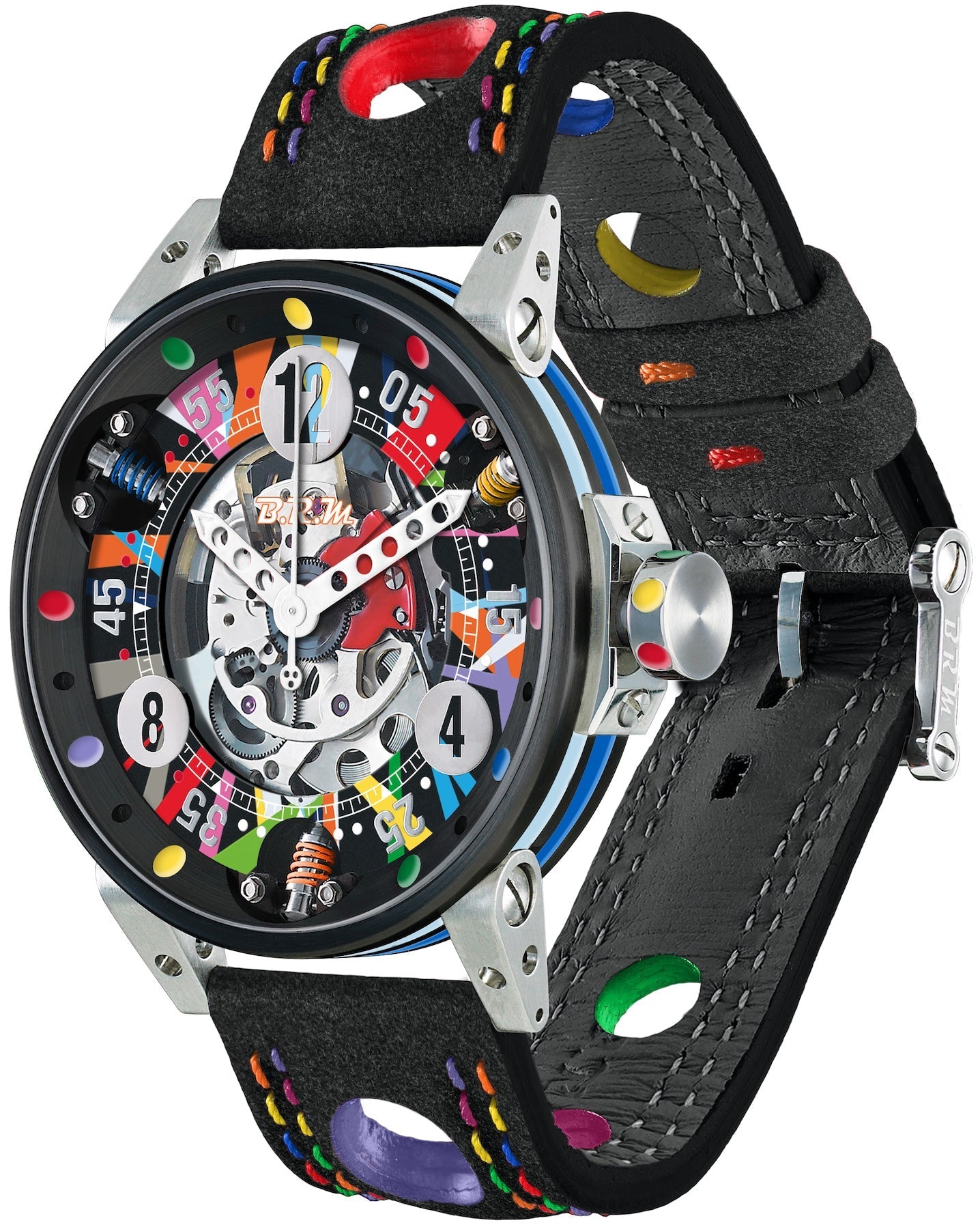 B.R.M. Watch V6-44 SA Art Car Limited Edition - White