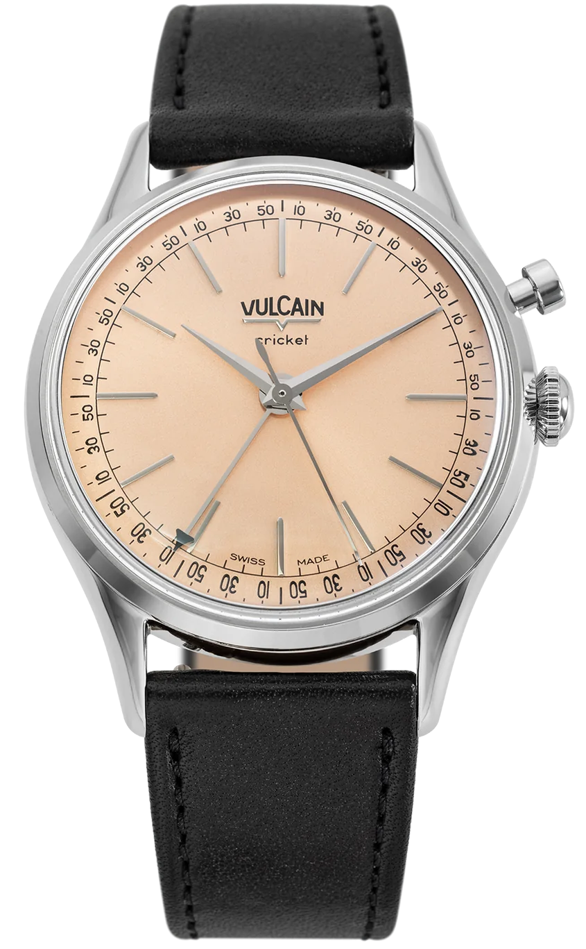 Vulcain Watch Cricket President 36mm Pale Salmon