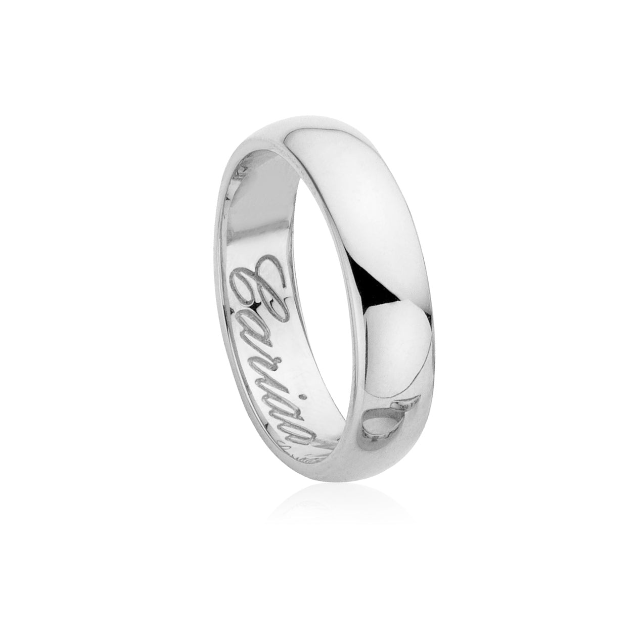 Clogau Windsor 9ct White Gold 5mm Wedding Ring - Q