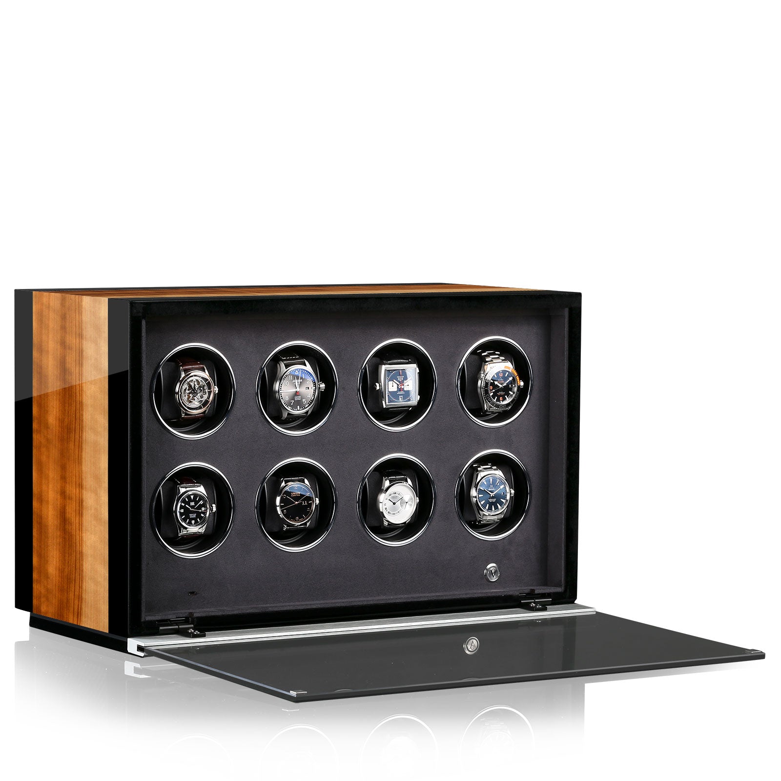 Chronovision Watch Winder Ambiance VI Aurosso High Gloss Schwarz High Gloss - Brown