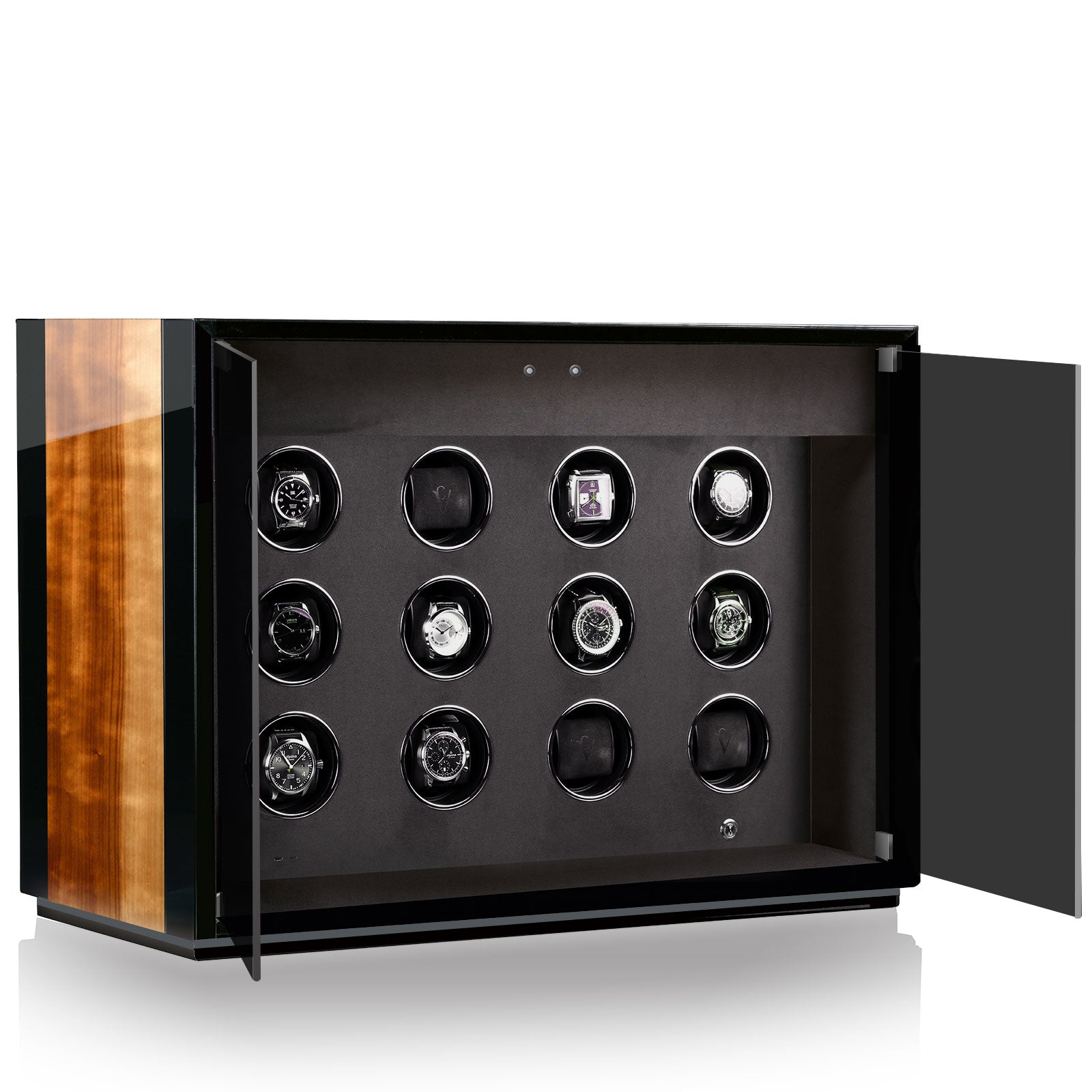 Chronovision Watch Winder Ambiance XII Aurosso High Gloss Black High Gloss - Black