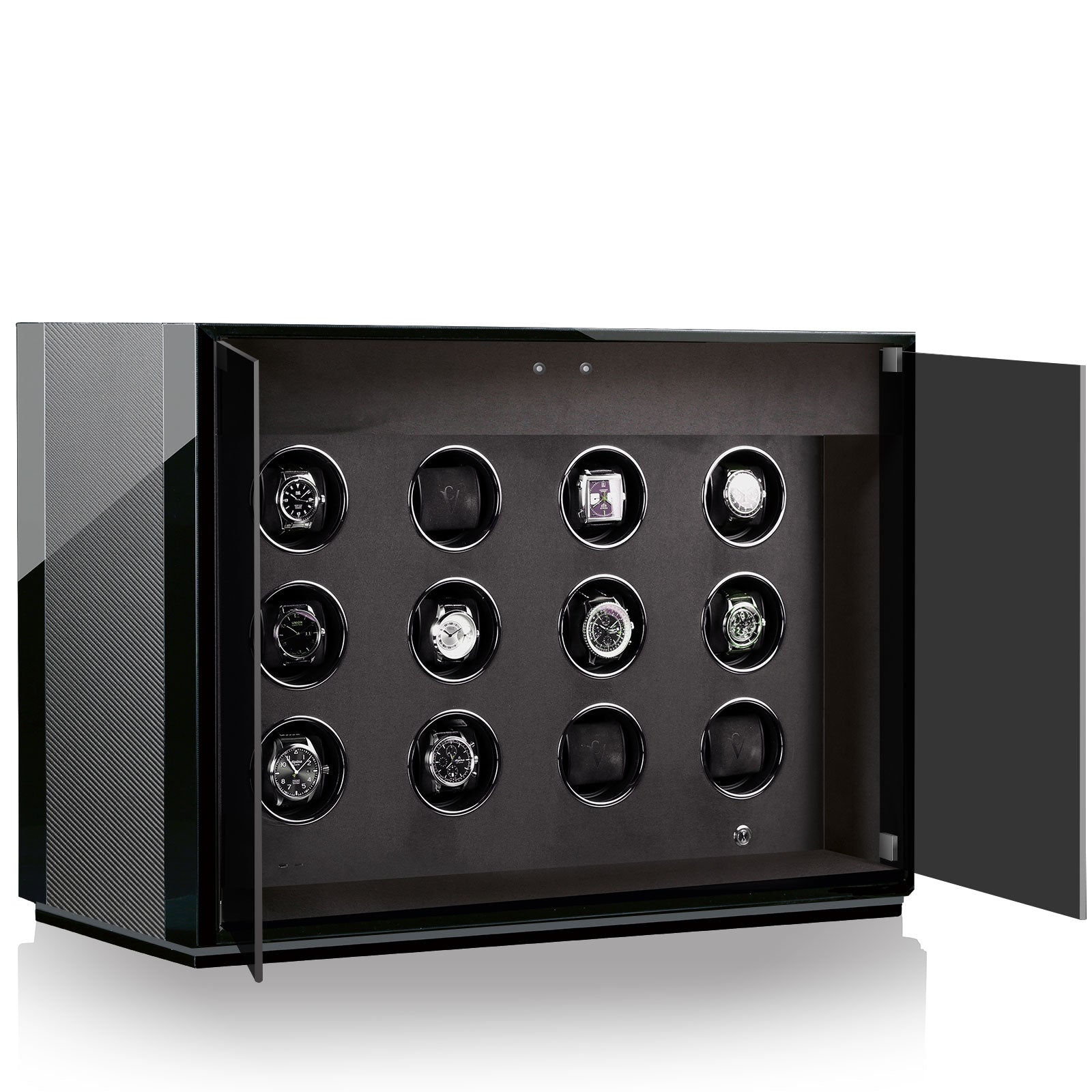 Chronovision Watch Winder Ambiance XII Carbon Black High Gloss - Black