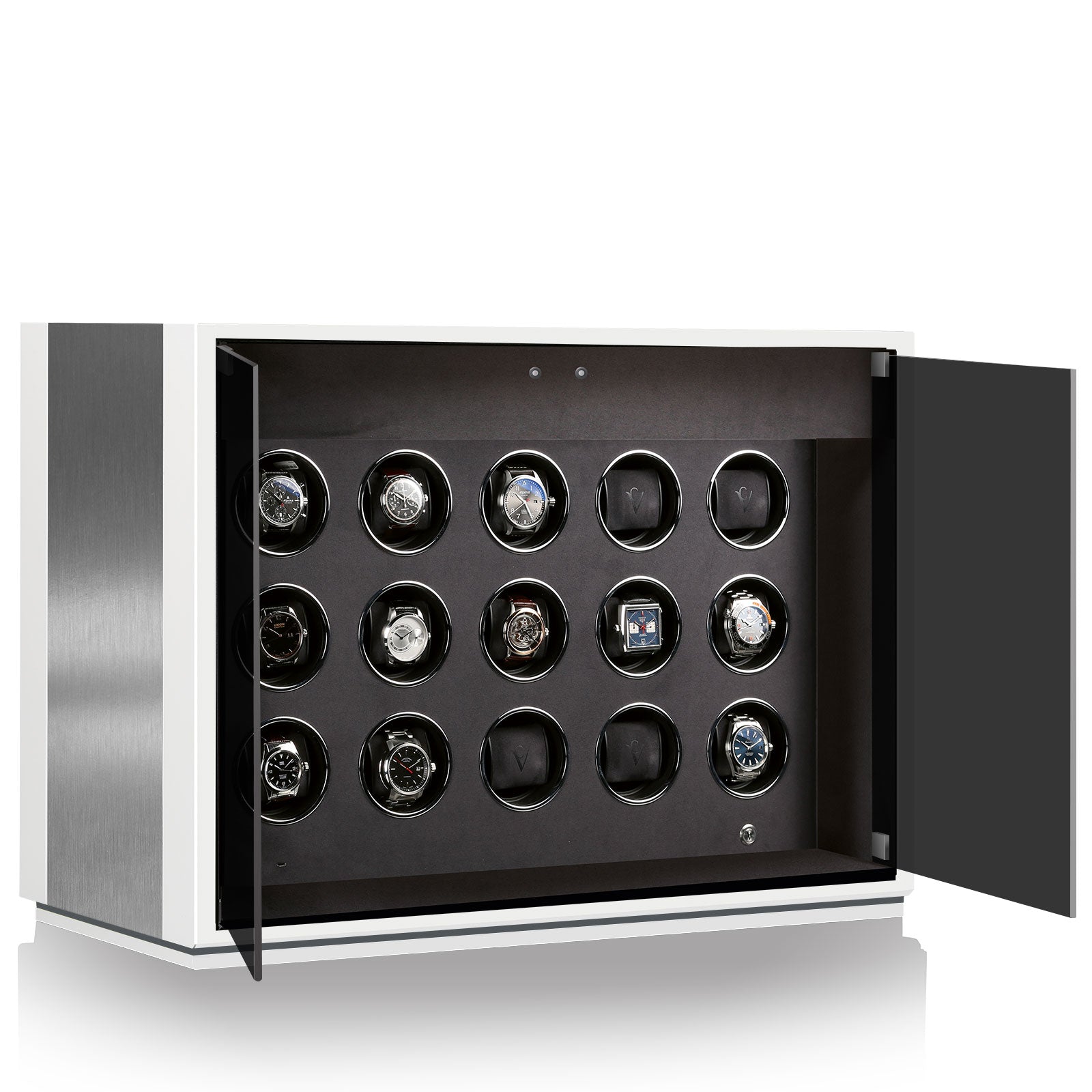 Chronovision Watch Winder Ambiance XV Alu White Silk - White