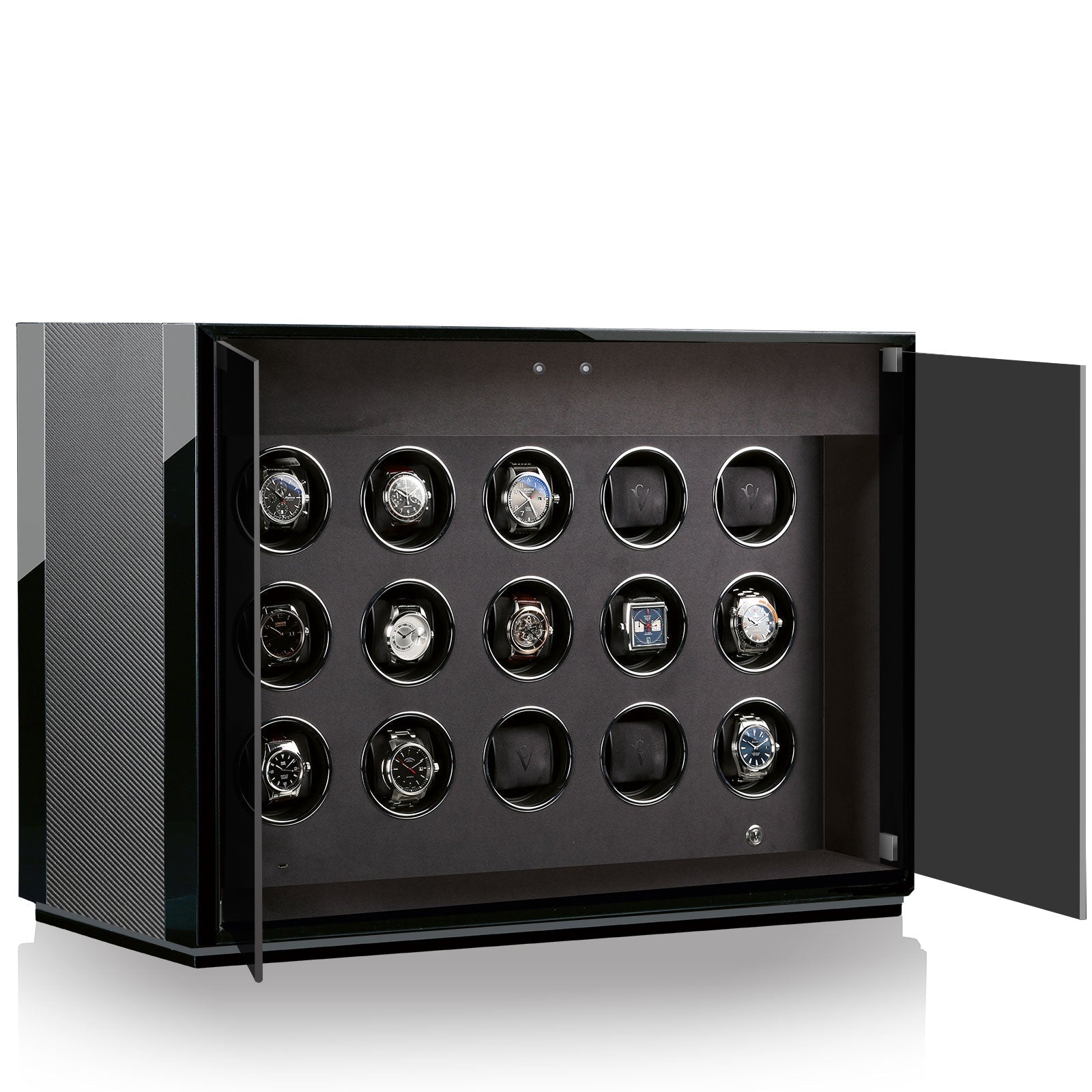 Chronovision Watch Winder Ambiance XV Carbon Black High Gloss - Black