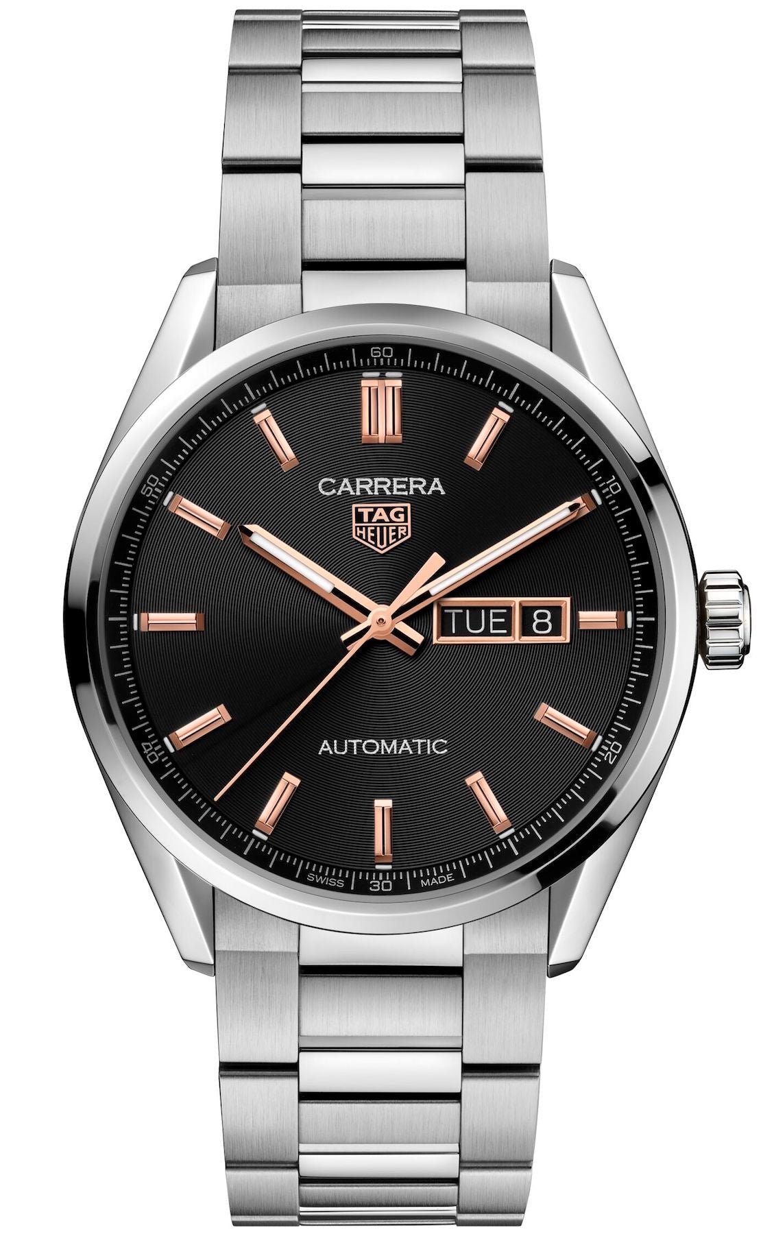 TAG Heuer Watch Carrera Calibre 5 Automatic Mens - Black