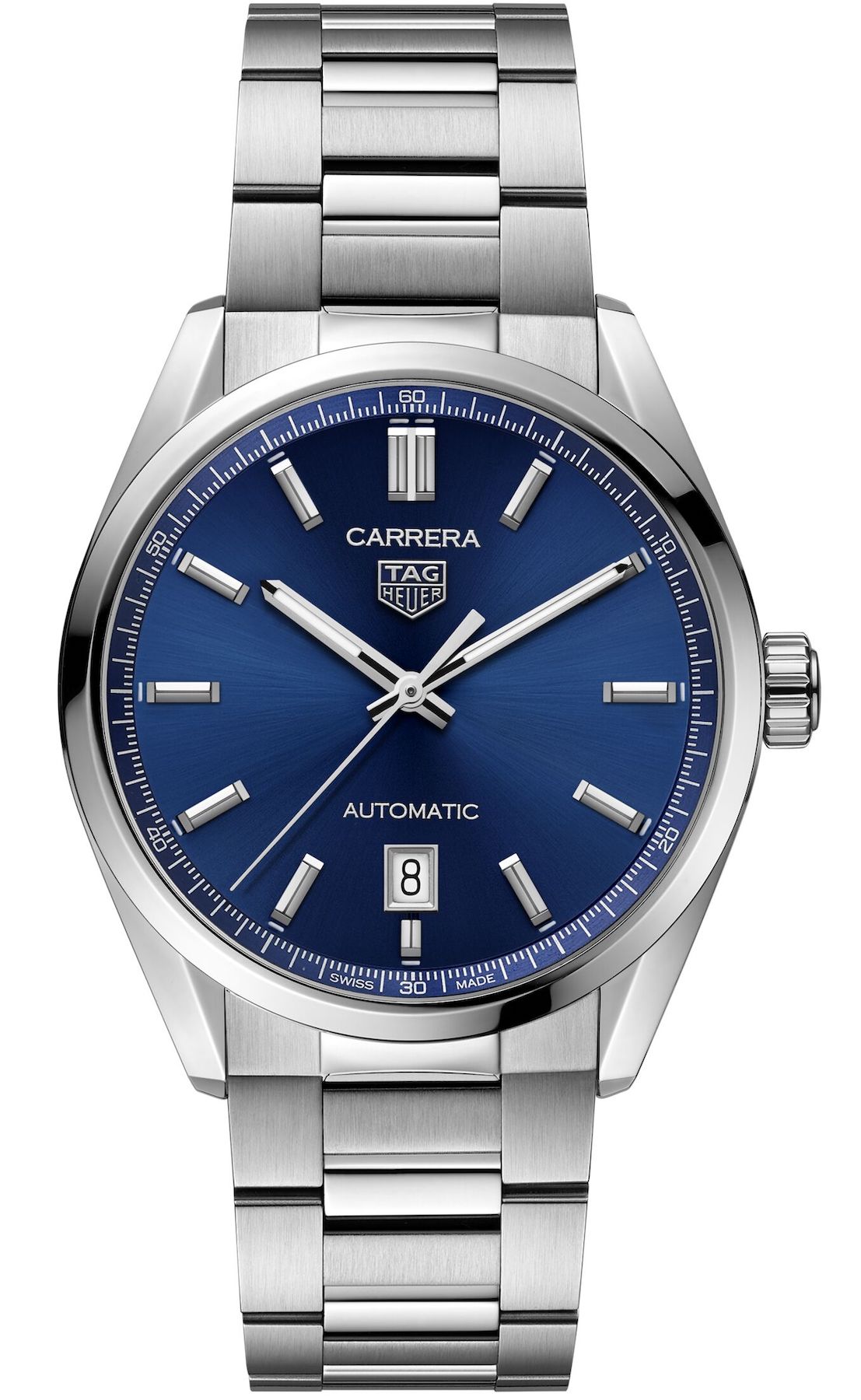 TAG Heuer Watch Carrera Calibre 5 Automatic Mens - Blue