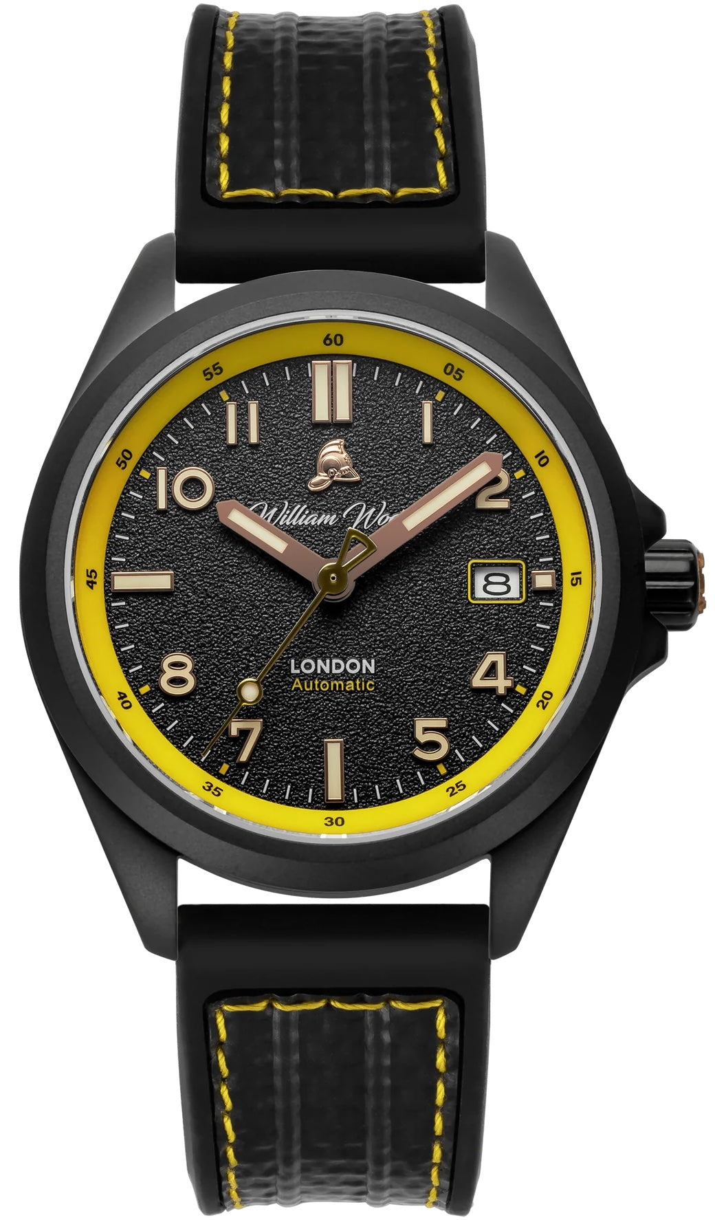 William Wood Watch Fearless Yellow Black Fire Hose
