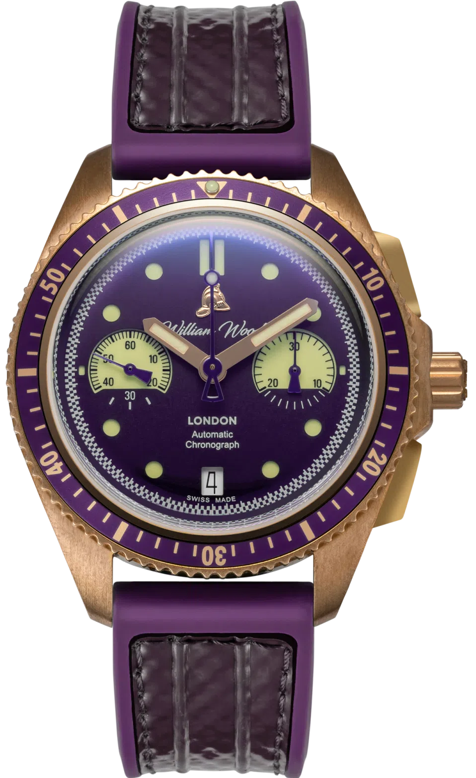 William Wood Watch Triumph Bronze Jubilee Purple Fire Hose