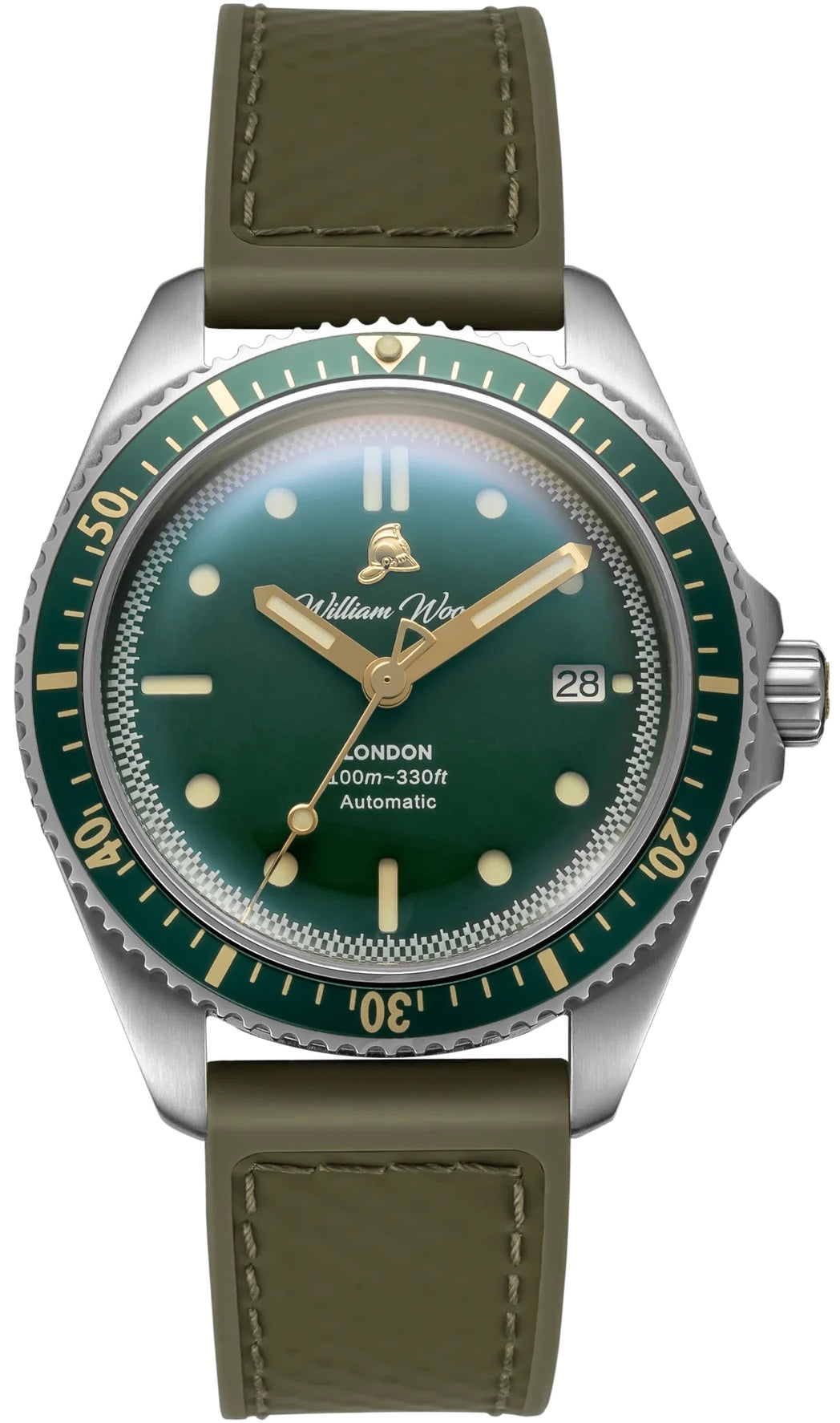 William Wood Watch Valiant Green Fire Hose