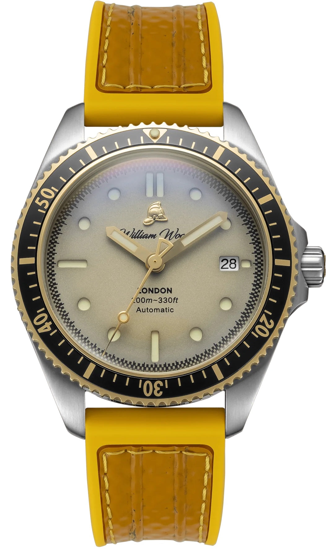 William Wood Watch Valiant White Yellow Fire Hose