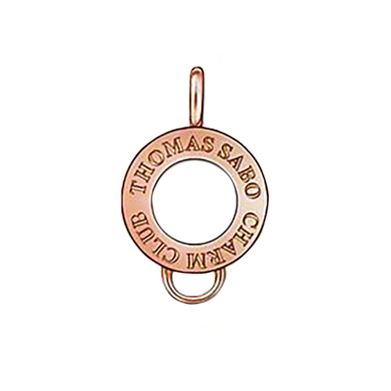 Thomas Sabo Charm Club Rose Gold Charm Carrier D - TITLE Silver