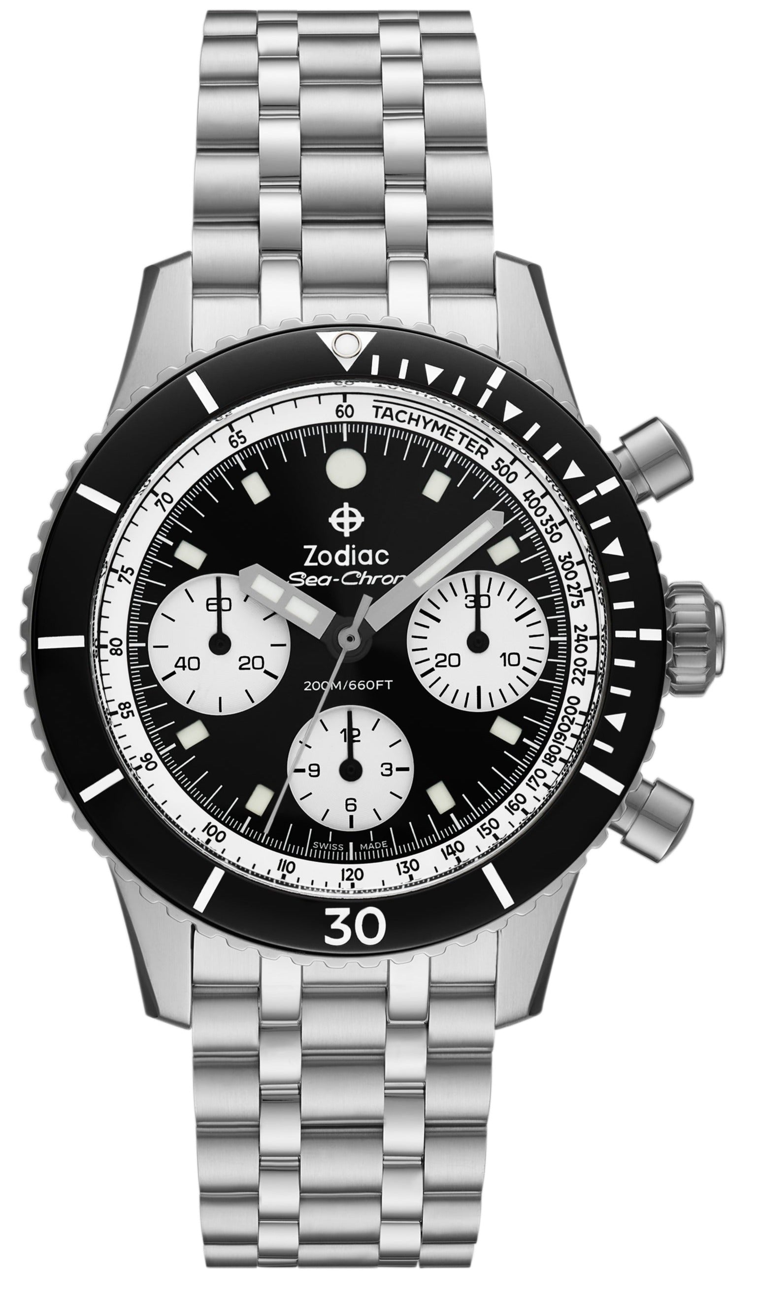 Zodiac Watch Sea-Chron Black