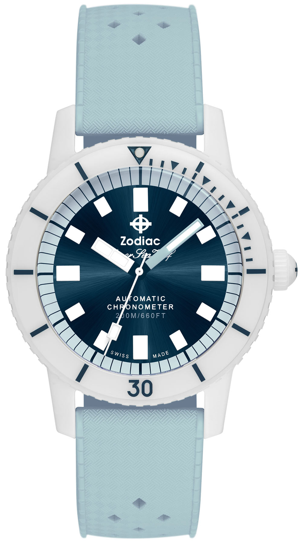 Zodiac Watch Super Sea Wolf Ceramic Blue D