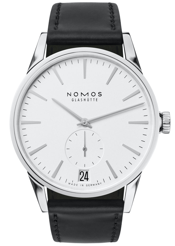 Nomos Glashutte Watch Zurich Datum Sapphire Crystal - White