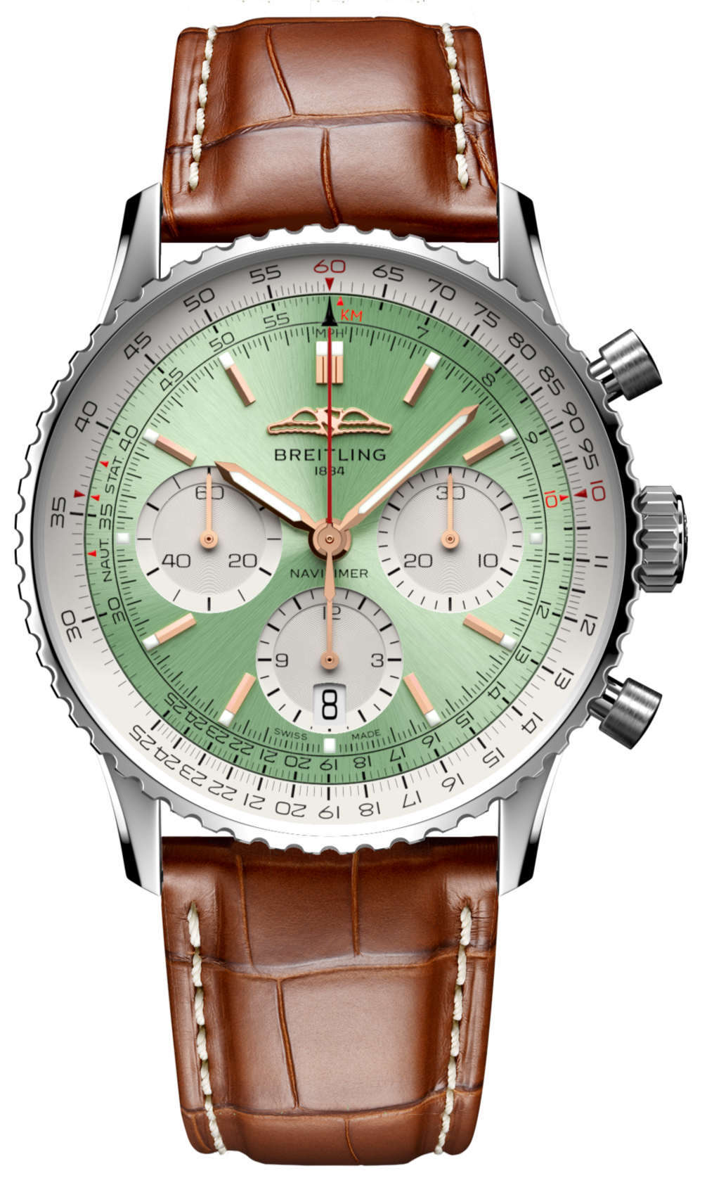 Breitling Watch Navitimer B01 Chronograph 41 Brown Croc