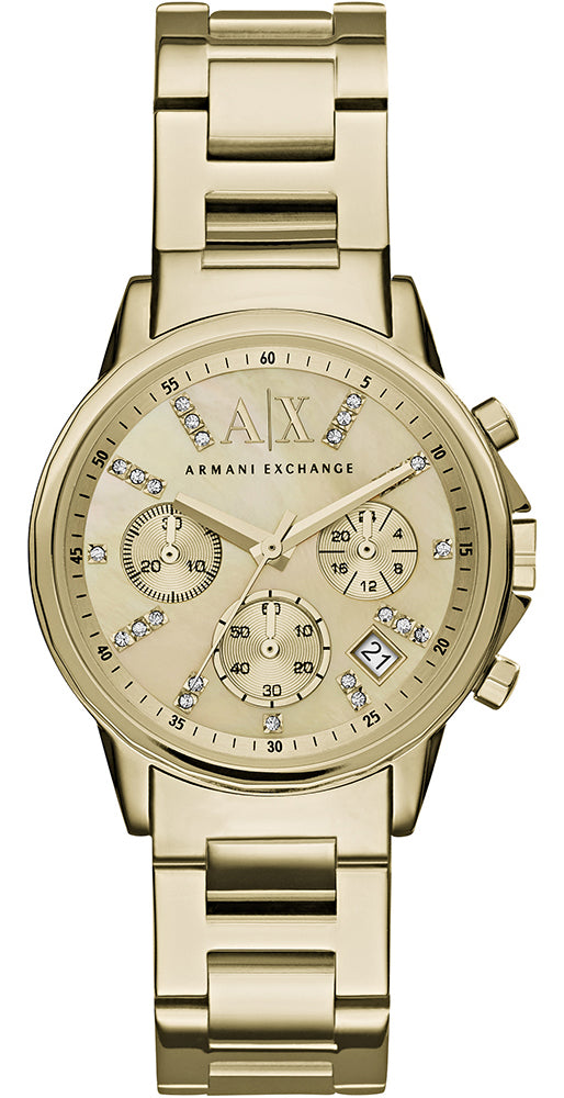 Armani Exchange Watch Chronograph Ladies - Gold