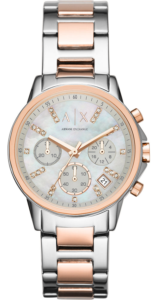 Armani Exchange Watch Chronograph Ladies - White