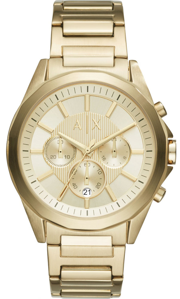 Armani Exchange Watch Chronograph Mens - Gold