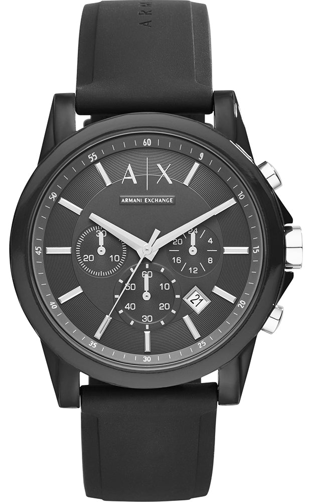 Armani Exchange Watch Chronograph Mens - Black