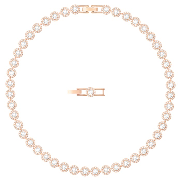 Swarovski Rose Gold White Crystal Angelic Necklace