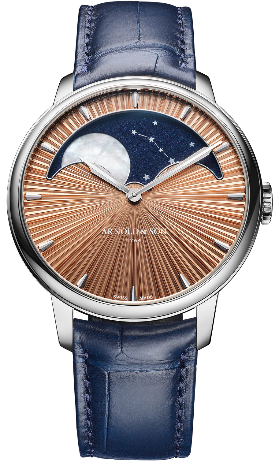 Arnold & Son Watch Perpetual Moon 41.5 Platinum Limited Edition - Gold