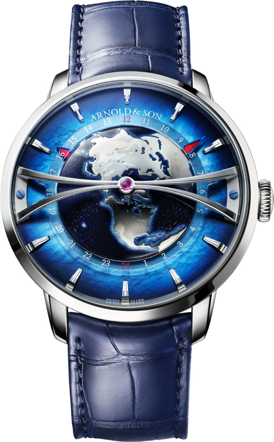 Arnold & Son Watch Globetrotter Platinum Limited Edition