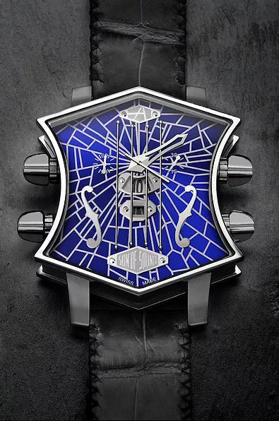 ArtyA Watch Son of Sound Guitar Broken Glass Limited Edition - Blue
