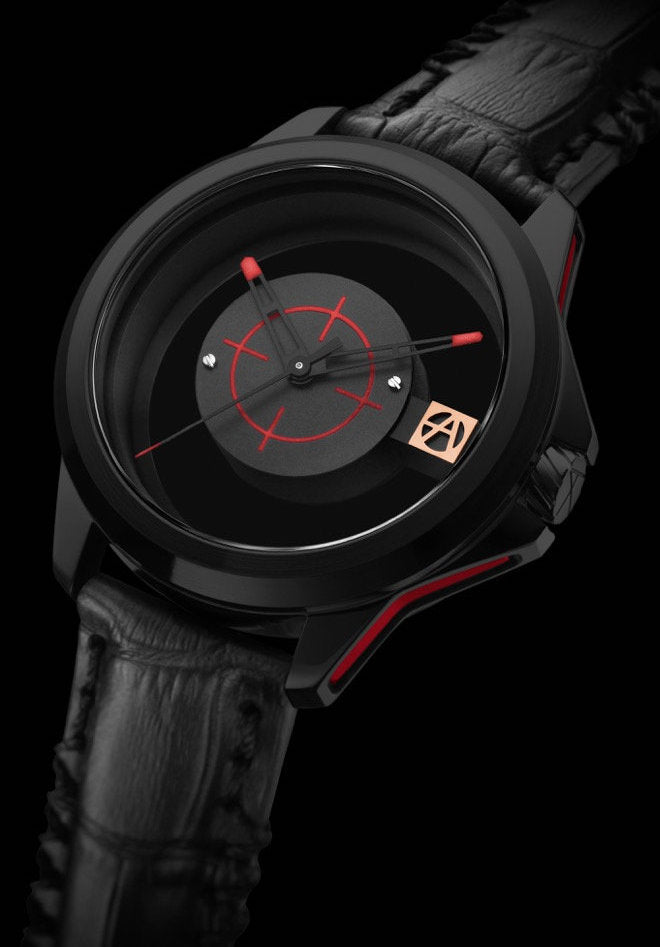 ArtyA Watch Son of a Gun Target Classic 1 Black PVD Limited Edition - Black