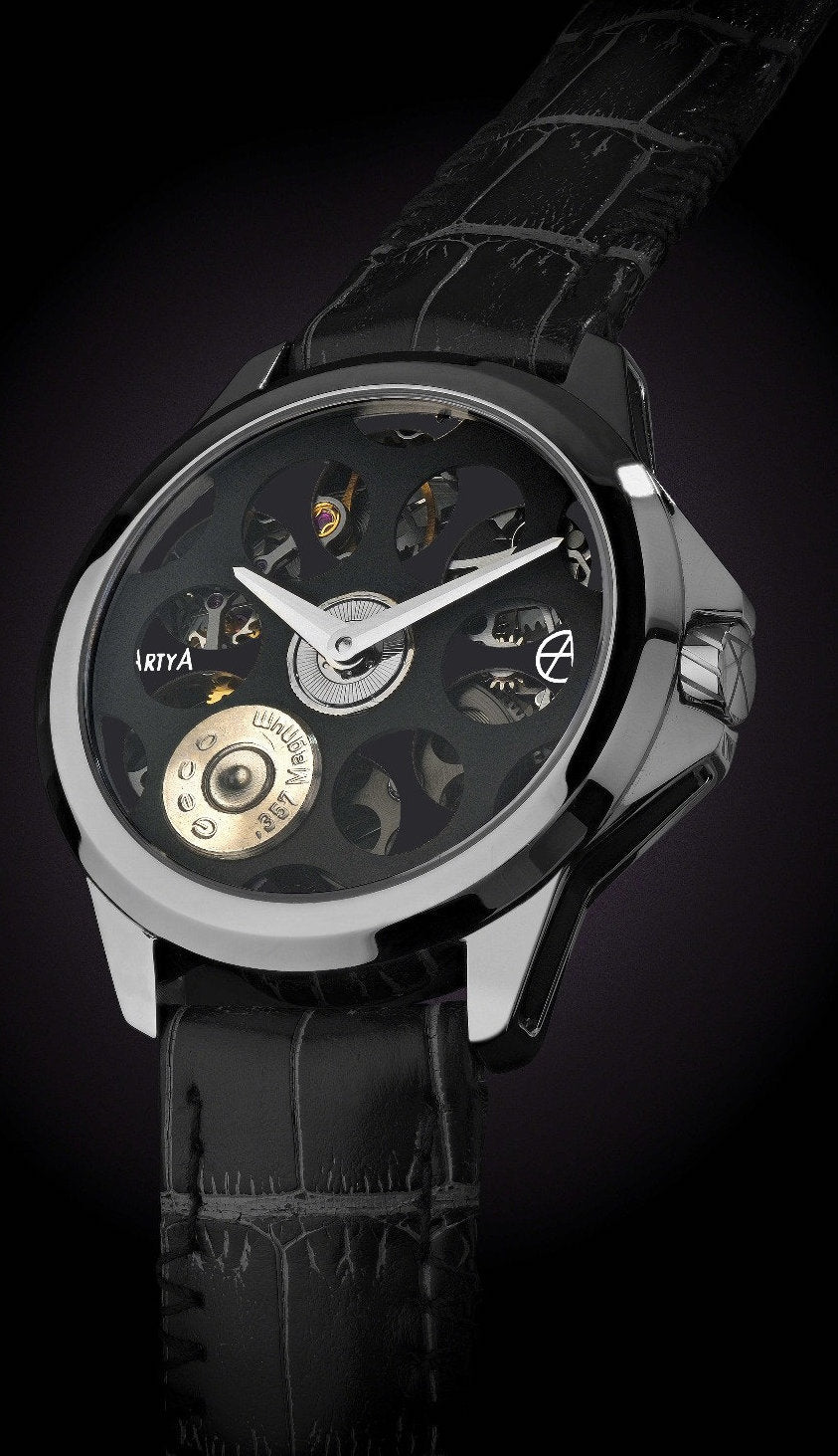 ArtyA Watch Son of a Gun Russian Roulette Desert Eagle Black Limited Edition - Black