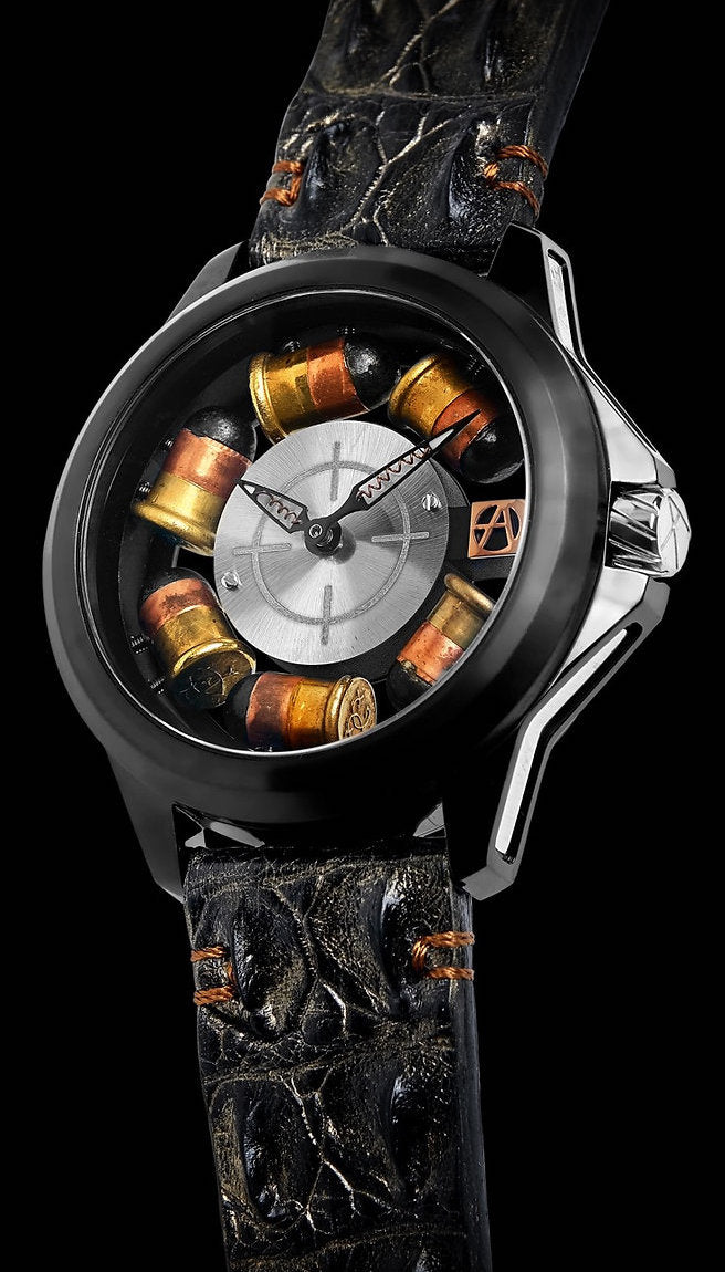 ArtyA Watch Son of a Gun Classic Riot Black & Steel Limited Edition - Silver