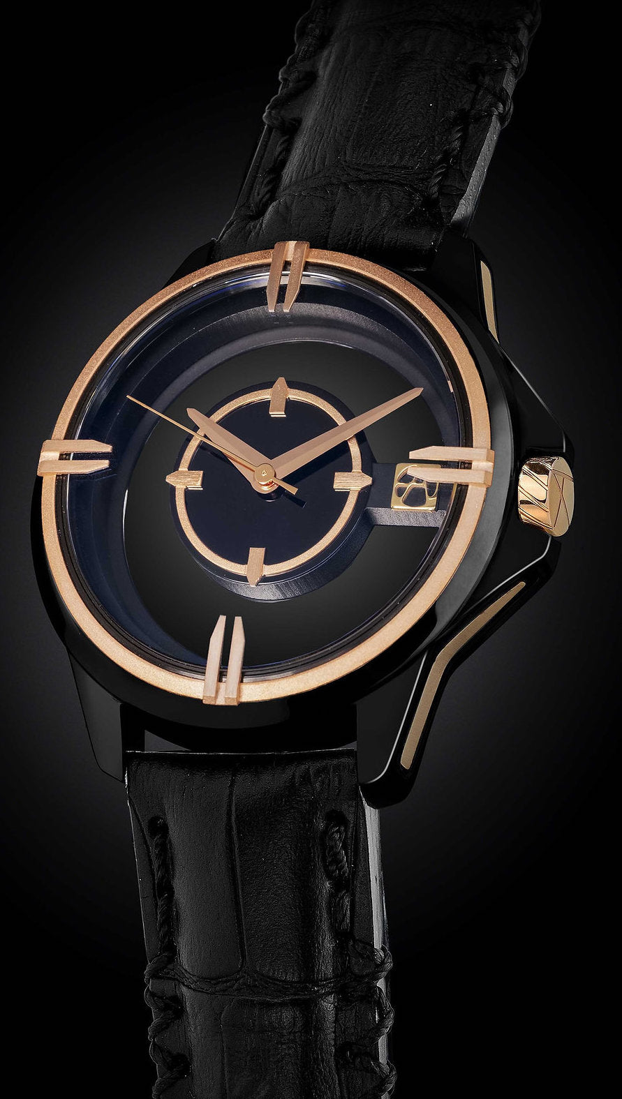 ArtyA Watch Son of a Gun Target Bicolor Limited Edition - Black