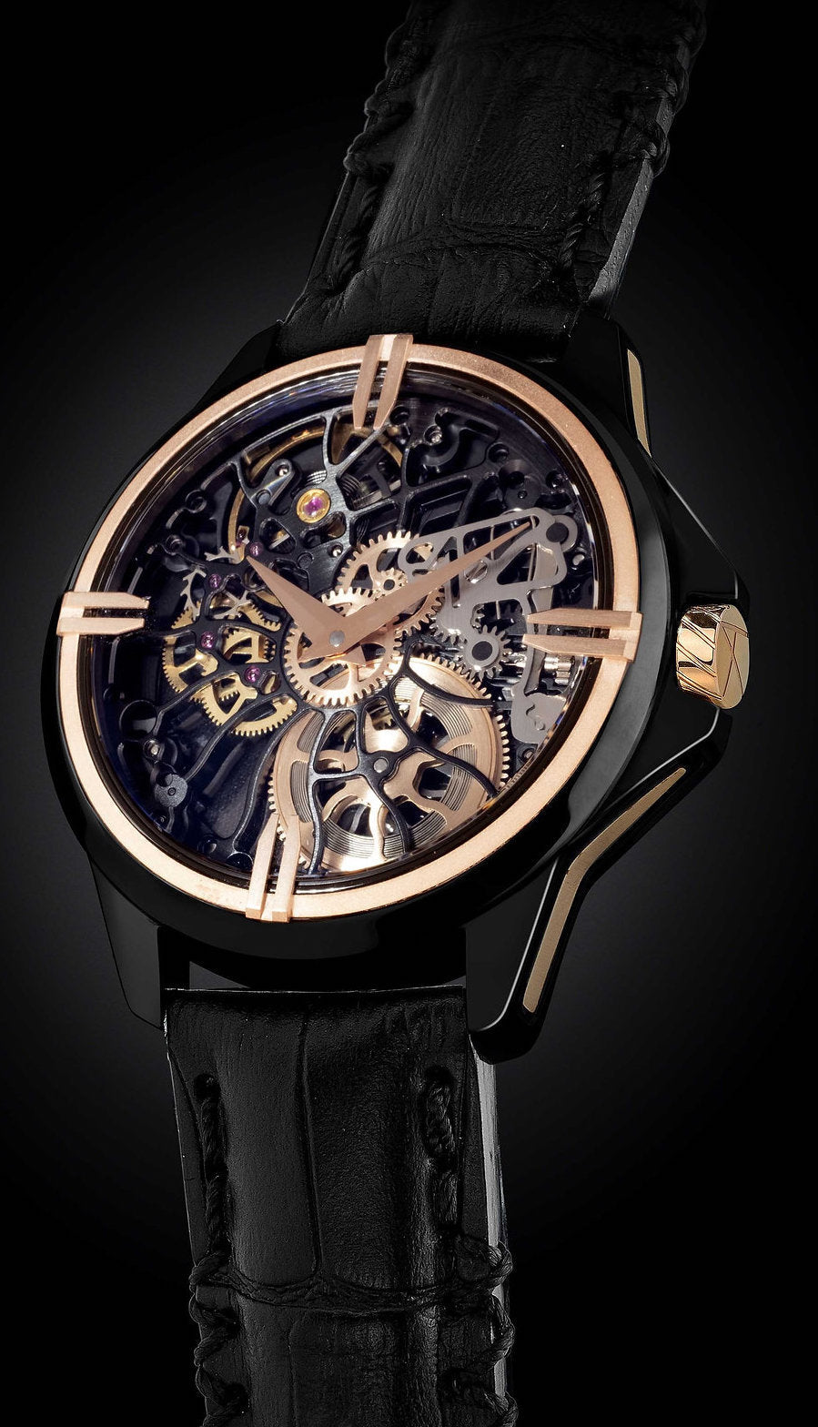 ArtyA Watch Son of Gears Dark Shams Gold Target Limited Edition - Black
