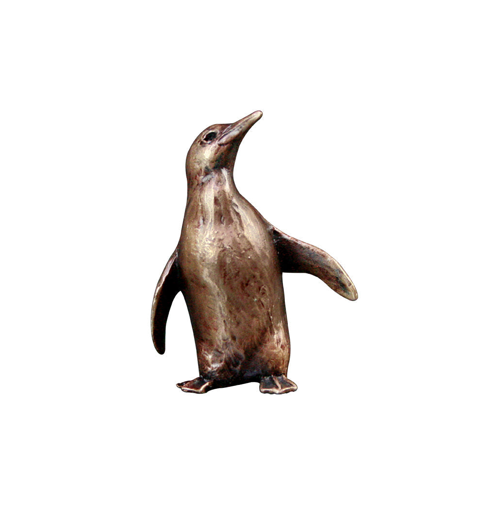 Art In Bronze Butler & Peach Miniature Bronze Penguin Figurine