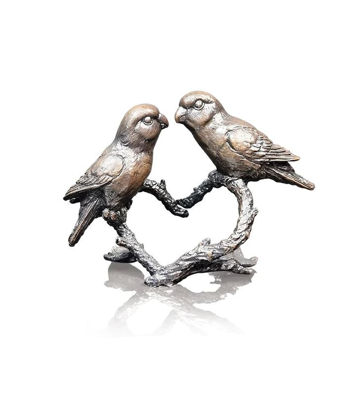 Art In Bronze Lovebirds 1180 Figurine
