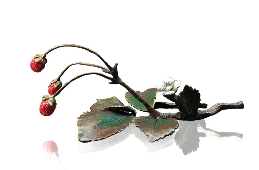 Art In Bronze Wild Strawberries Figurine
