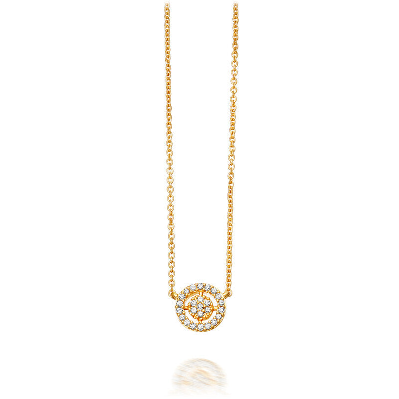 Astley Clarke Mini Icon Aura 14ct Yellow Gold 0.09ct Diamond Pendant - Gold